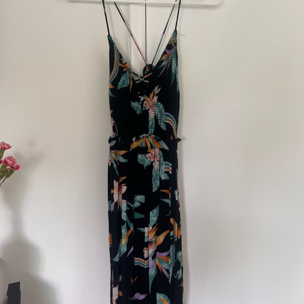 Long floral flow dress
